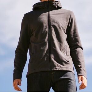 New Men Gray Sweater Cotton Hoodie XL